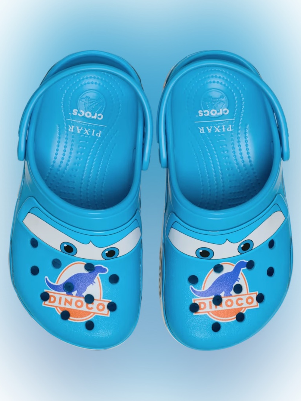 Disney and Pixar's Lightning McQueen light up Dinoco Crocband Clog SZ M/7 W/9
